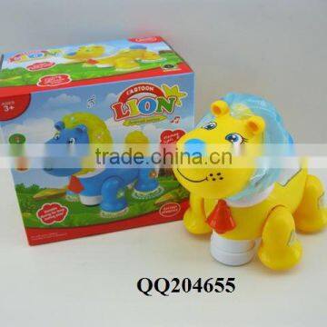 Baby bump & go b/o cartoon lion with light & music