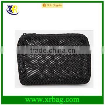 black cheap Mesh Make Up Bag