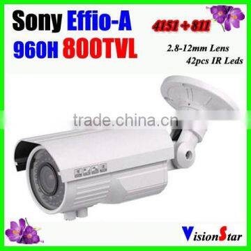 42pcs IR Leds Home Security CCTV Camera Varifocal 2.8-12mm Lens Strong Bracket Sony Effio-A 800TVL Vision Star