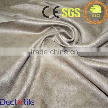 100% Polyester 230T 150D Suede Upholstery Fabric Car Seats
