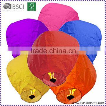 Colourful Fire Resistant Flying Wishing Paper Lanterns For Wedding photo-4