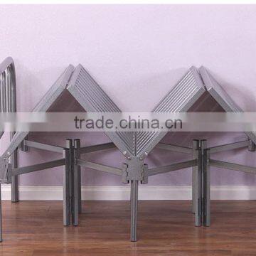 Beautiful strong steel single bed, foldable metal bed