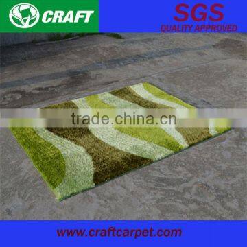 New desgin belguim green floor shaggy carpet