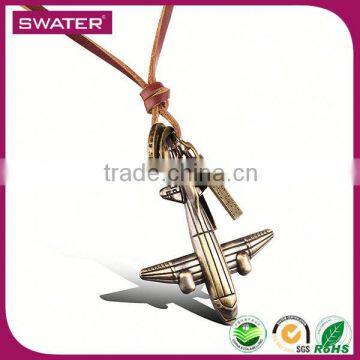 New 2016 Jewelry Alloy Airplane Pendant Necklace