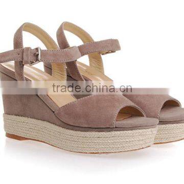 Wholesale latest design fashion lady wedges sandals high heels for women