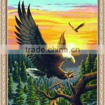 paint by numbers on Glossy Pure Cotton inkjet printing Canvas