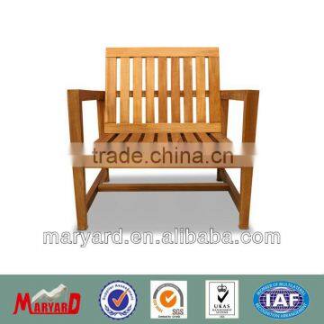 High quality finish teak wood log teak chair MY13TW23