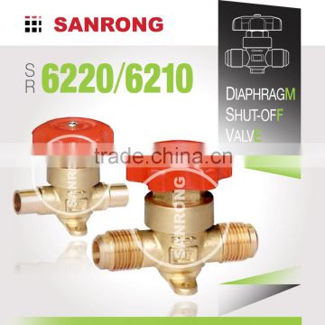 SR 6220 6210 Castel Air Conditioner Shut Off Valve, BM Brass Diaphragm Stop Valve for Refrigeration