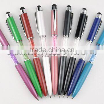 high quality mixed colors crystal screen stylus touch pen for sale TC-TS002
