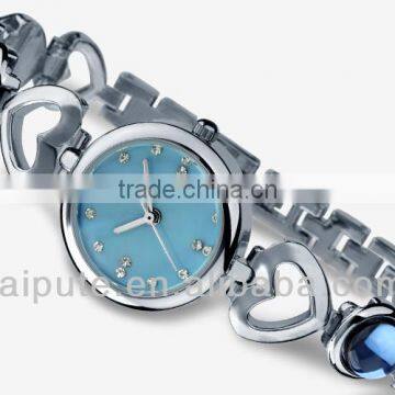 lady jewelry bracelet watch factory china,stainless steel back watch