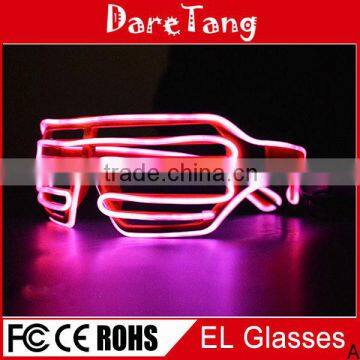 High quality el wire glasses for chrsitmas party