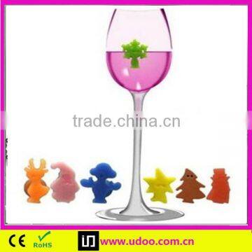 BPA free silicone rubber wine glass charms