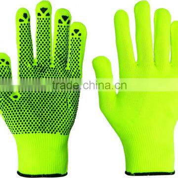 PVC dot working gloves 7 guage 10guage knite cotton shell industrial glove