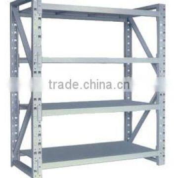 Adjustable steel shelf for goods storage rack in warehouse and supermarket use