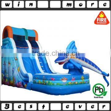 Big Fish Attack Outdoor Sports Equipment Air Trampoline Prices, Adult and Baby Inflatable Used Water Slide for Sale photo-2