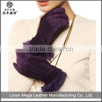 Cheap and high quality Women Accessories suede Leather Gloves In China