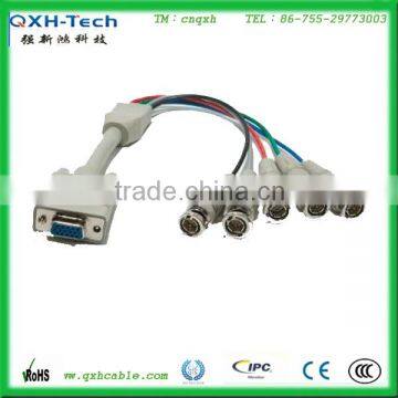 White DVI to BNC Monitor cable