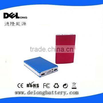 li-polymer mobile phone battery charger with 15000mah