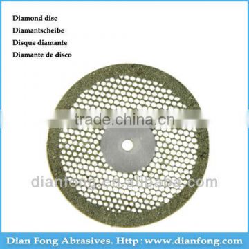 Hm22D20 22mm Flexible Miniature Perforated Dental Full Coated Diamond Disc Cutting Disc