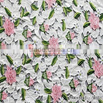 Embroidery Factory Textile Fabric Clothing Fabric For Wedding Dress / Curtain/ Table Cover