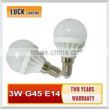 G45 E14 3W Plastic led bulb