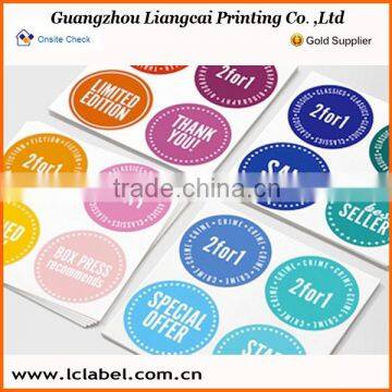 Amazing garment adhesive size sticker self adhesive fabric sticker