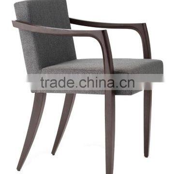 Hotel armchair wooden upholstered chair HDAC1048