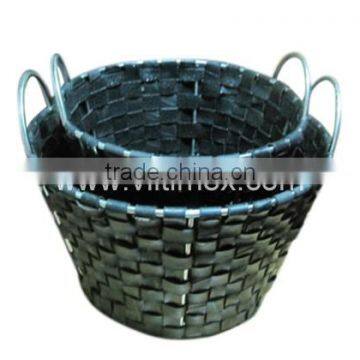 Car Tire Woven Baskets with hand