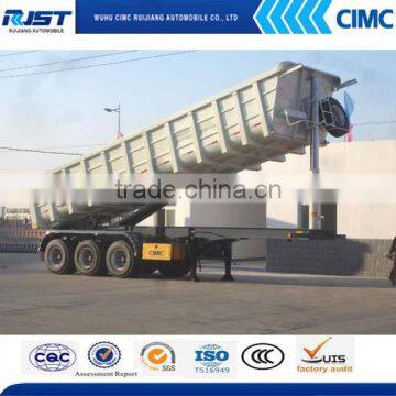 U-Shape Heavy duty dump tipper semi truck trailer on sales