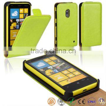 filp up and down PU leather mobile phone case for Nokia Lumia 620