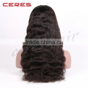 22Inches unprocessed curly human hair wig, yaki wave glueless silk top full lace wig with baby hair