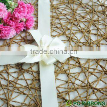 PC High Quality Adhesive Satin Ribbon Bow for Packaging photo-4