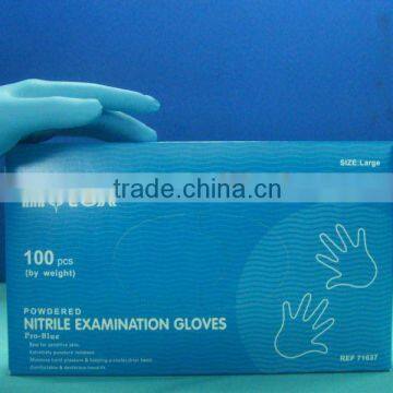 2014 Powdered Nitrile Examination gloves