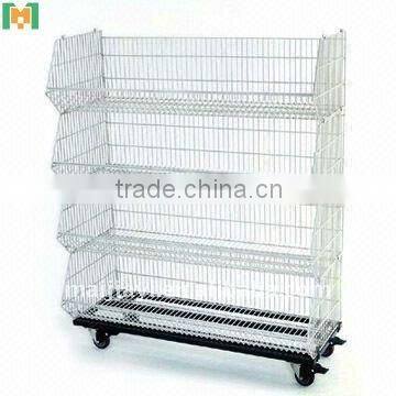 Chrome wire shelves