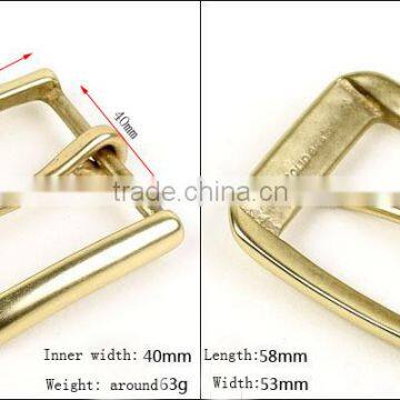 High quality polished natural brass solid belt buckles Leather Belt Buckles made in China