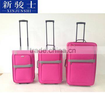 2016 soft trolley luggage with universal wheels