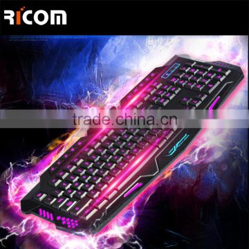 12 years factory direct LED light gaming computer keyboard and mouse--LK611--Shenzhen Ricom