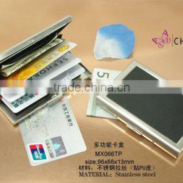 Stainless steel credit card case