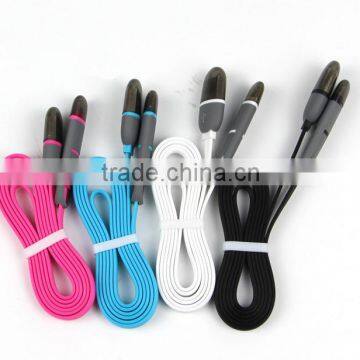 2016 New 2 in 1 usb cable data transfer cable charger cable for iphone 6s