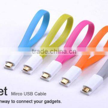 Key Chain Usb Cable Micro with Ring For iphone For Cell Phones