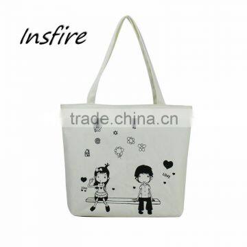 Canvas tote bag women handbag wholesale shopping white canvas tote bags