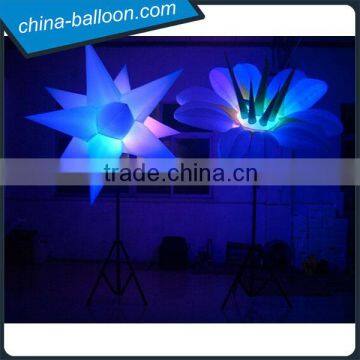 Inflatable led decorations led inflatable star with stand for party/event deocartions