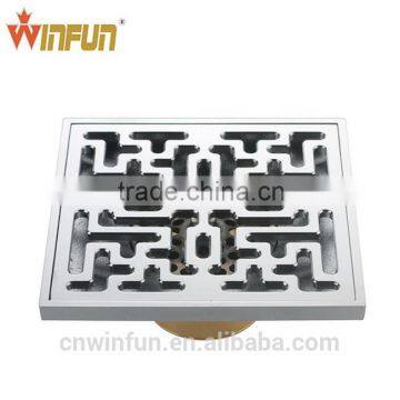 2014 Hot sell Hotel Brass Floor Drain/Liner shower Drain chrome finish high quality bathroom accessories