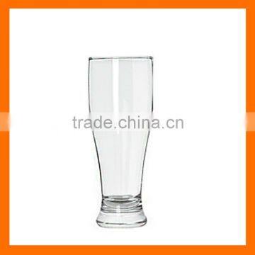 Clear cold beer glass