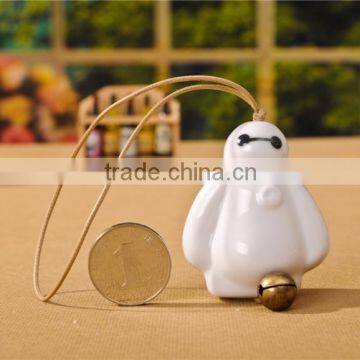 Lovely Ceramic Baymax Shape Wind Chime