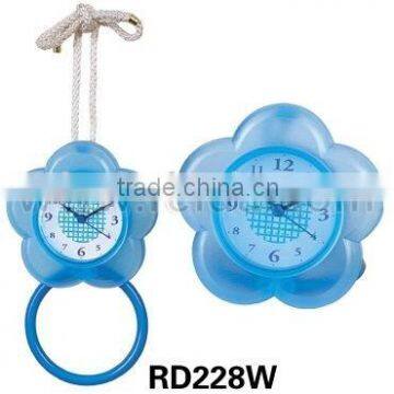 shower clock with flower shape