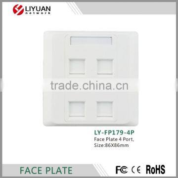 LY-FP179-4P face plate rj45 faceplate wall outlet network information outlet