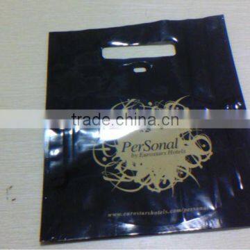 Custom printing biodegradable die cut plastic bag