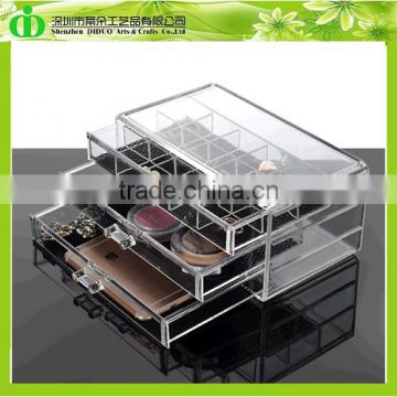 DDN-D029 ISO9001 Chinese Factory Made SGS Test Wholesale Crystal Clear Drawer Organizer