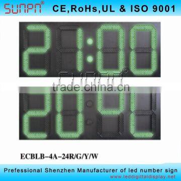 Spanish Synchronized Digital Clock LED Clock Electric Clock Sign 24" photo-6